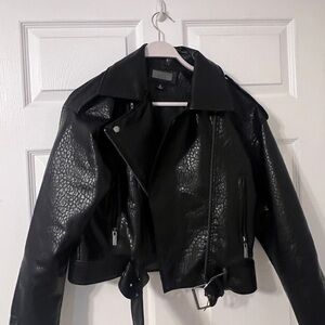 Women's Black Leather Jacket